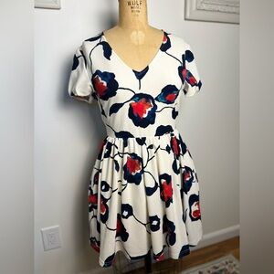 Anthropologie Maeve women’s short sleeve floral dress XS